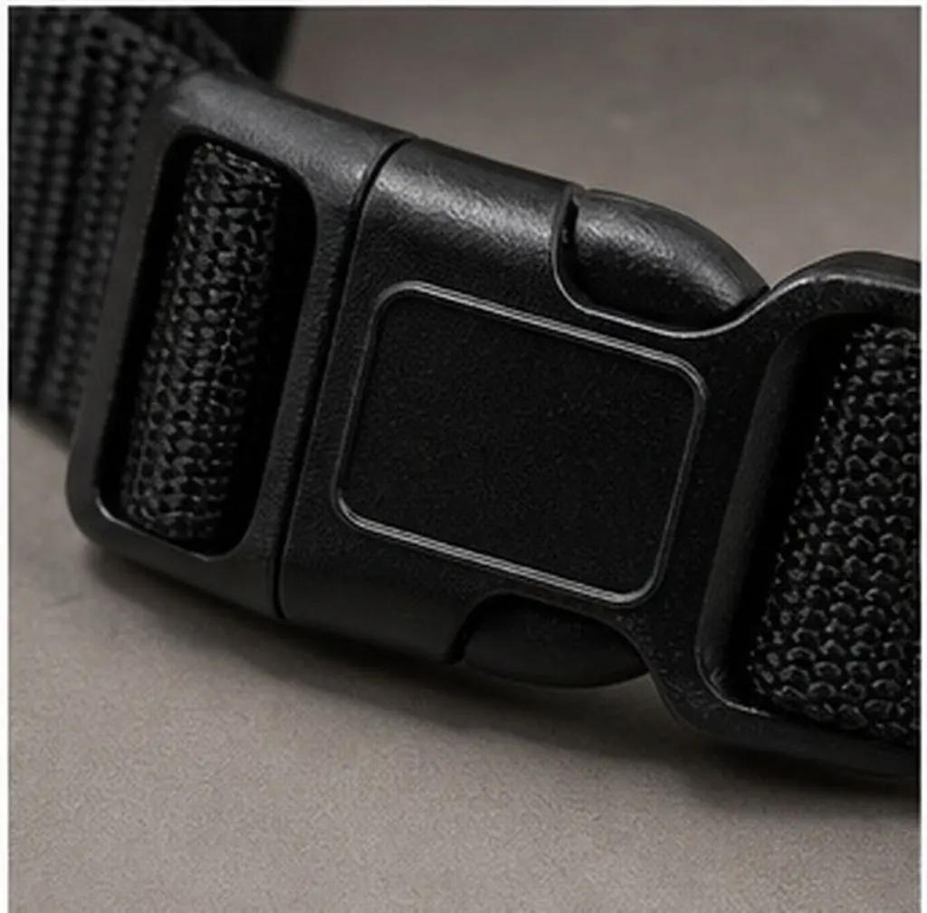 5Pcs Adjustable Livestock Collar Black Polyester Quick Release Buckle D Ring Goat Sheep Farm Animal Collar Leash Attachment