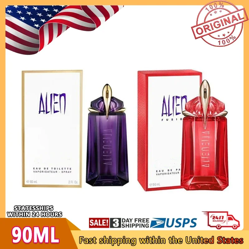 90ML Fragancia De Duración Mugler Alien Eau De Parfum - Perfume De Mujer - Floral y Woody Con Jazmín, Madera y Ámbar