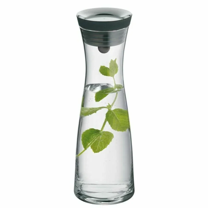 New Water Carafe 1.5/1.8L High Borosilicate Glass Bottle Basic Tilting Lid Closure Jug