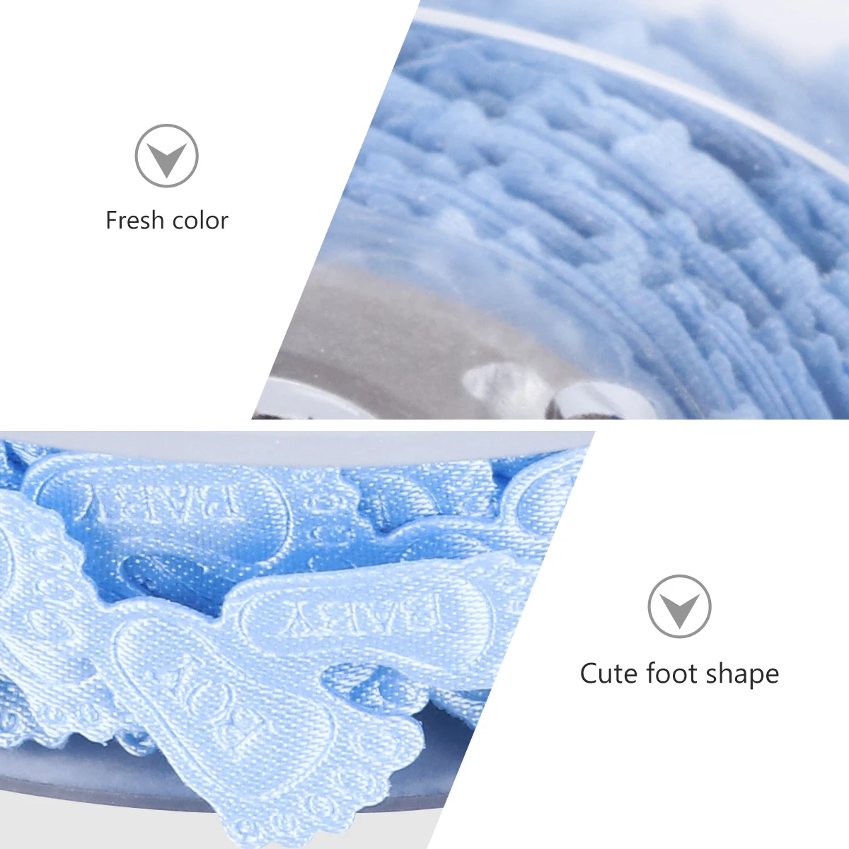 

15 M Birthday Party Decoration Ribbon Decorations Footprint Girl Non-woven Fabric Boy The Gift