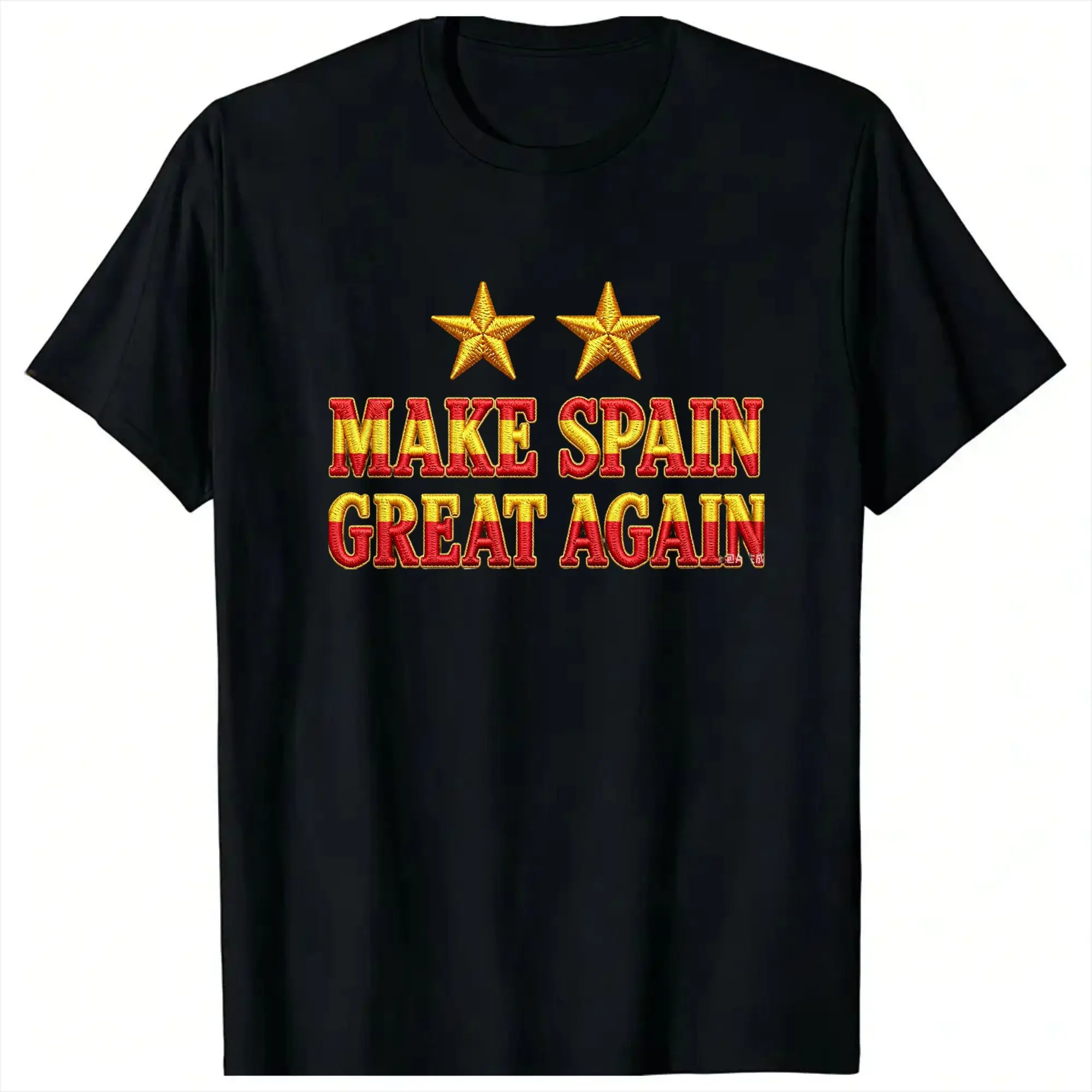 Футболка оверсайз, летняя распродажа, Hagamos España Grande Otra Vez, MAKE SPAIN GREAT AGAIN TWO STARS, испанские топы с коротким рукавом