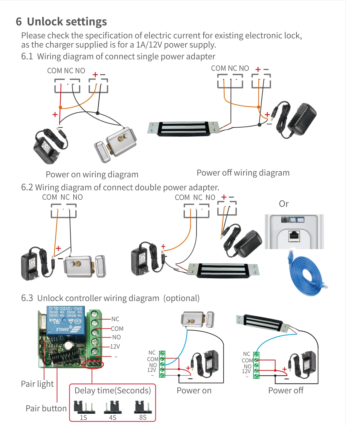 Imagem -06 - Interruptor de Controle Remoto sem Fio para Door Lock Access Botão de Saída Chave para Campainha Konx 14d Dc12v 433mhz