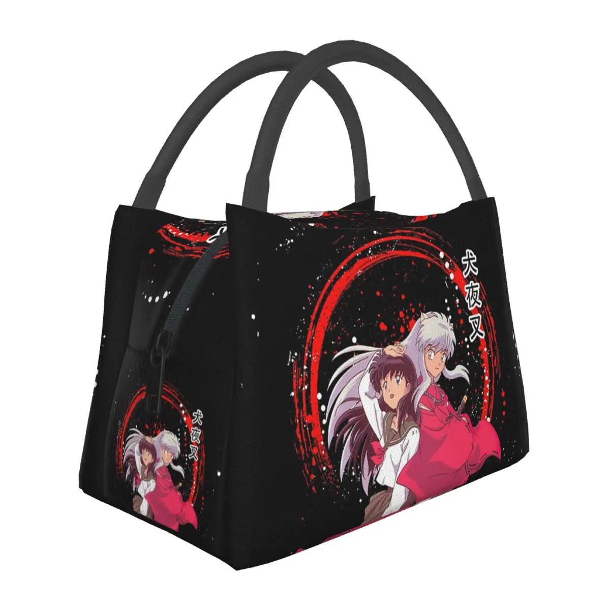 Anime Inuyasha Kagome Higurashi Lunch Bags Insulated Bento Box Lunch Tote Picnic Bags Cooler Thermal Bag for Woman Kids Work