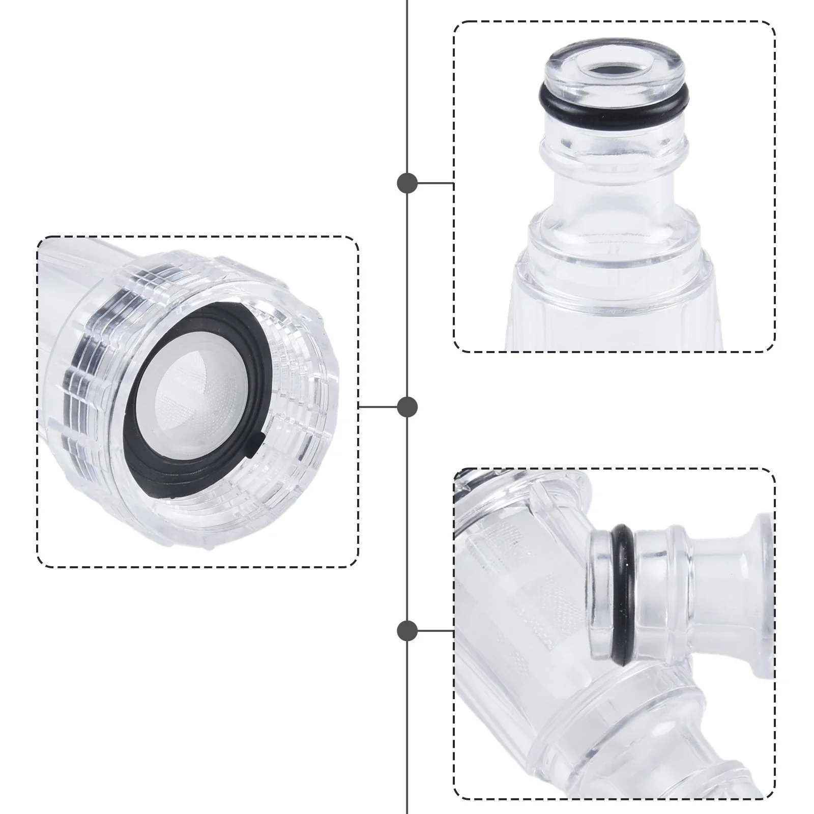 5pcs High Pressure Connection Filter Car Washing Machine Water Filter Connection For Karcher K2-K7 Wash Machine Accessories