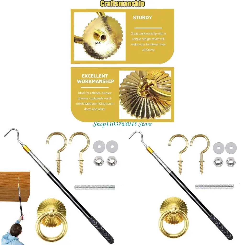 

R53F Эффективное решение для доступа к чердаке с регулируемыми крючками и стильными кольцами