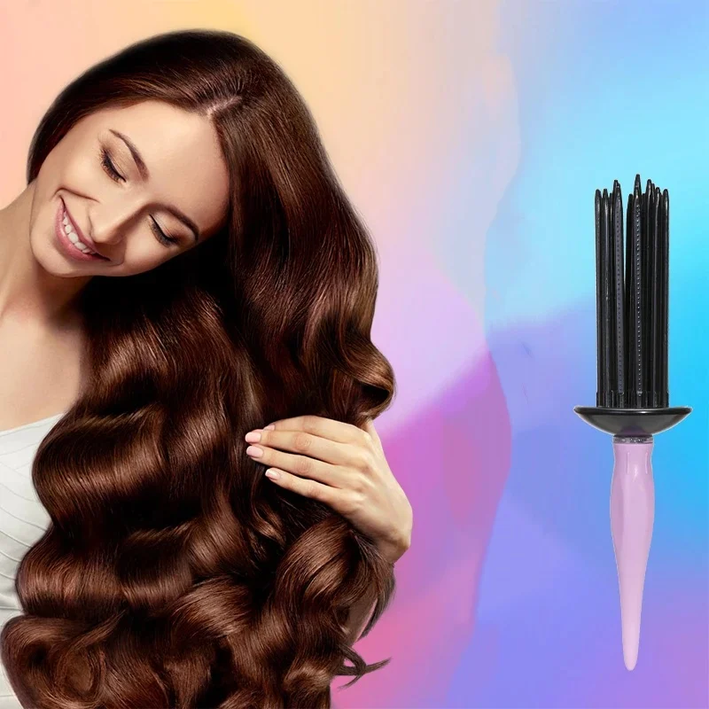

Air Hair Fluffy Styling Curler Comb Hair Curler Comb Heatless Curling Roller Salon Hairdressing Styling Tools Barber Accessories
