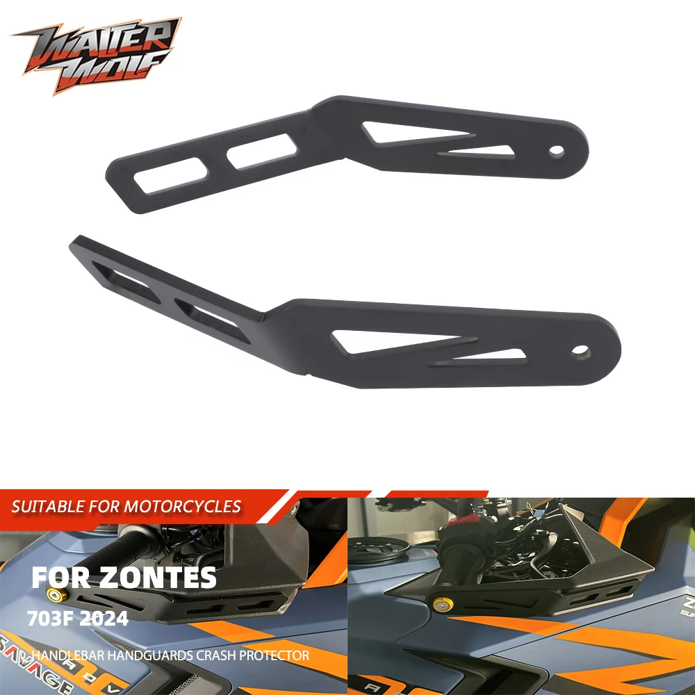 2024 For ZONTES 703F Motorycle Handguard Handlebar Protector Bracket Bar Steel End Hand Guards Protection 703 F Accessories