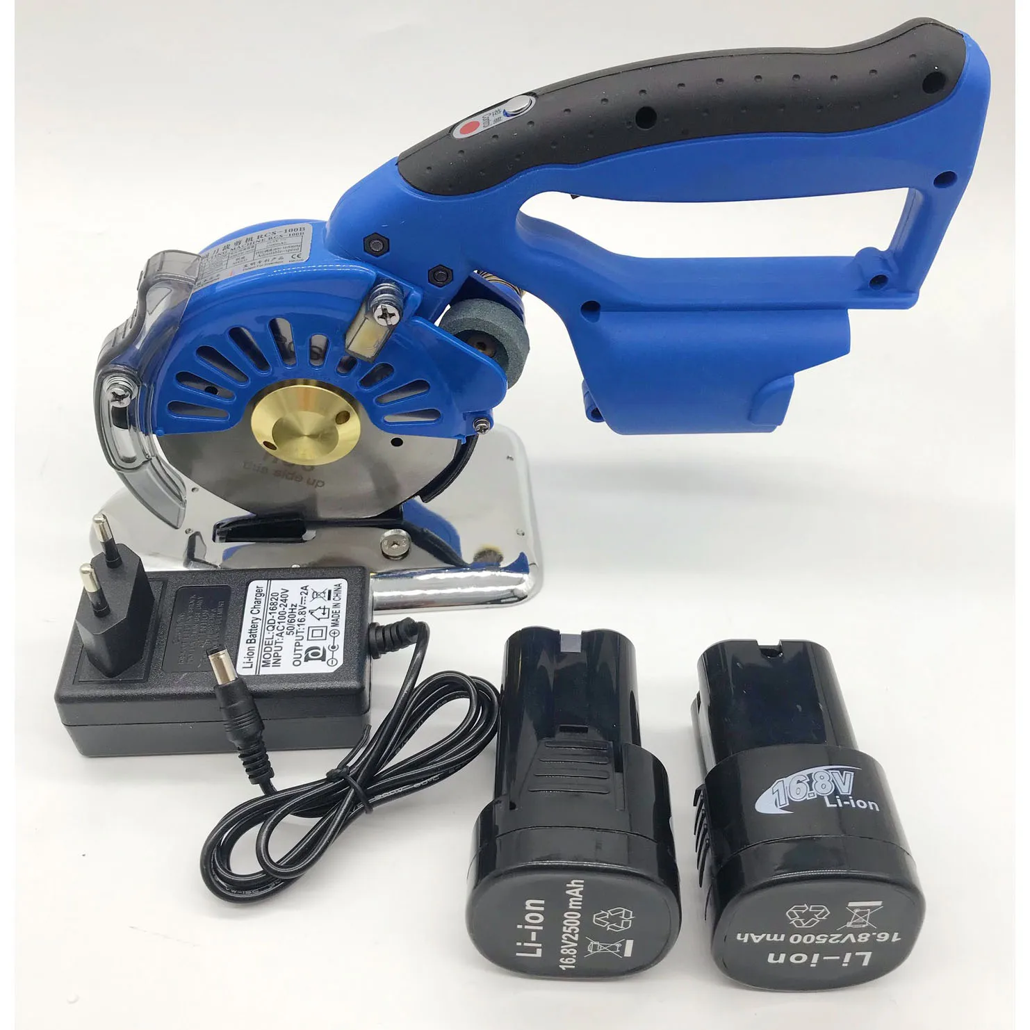 Electric Scissors Direct Drive Cutting Machine round Knife Fabric Cutter Brushless Speed Regulation Lithium Battery Powered