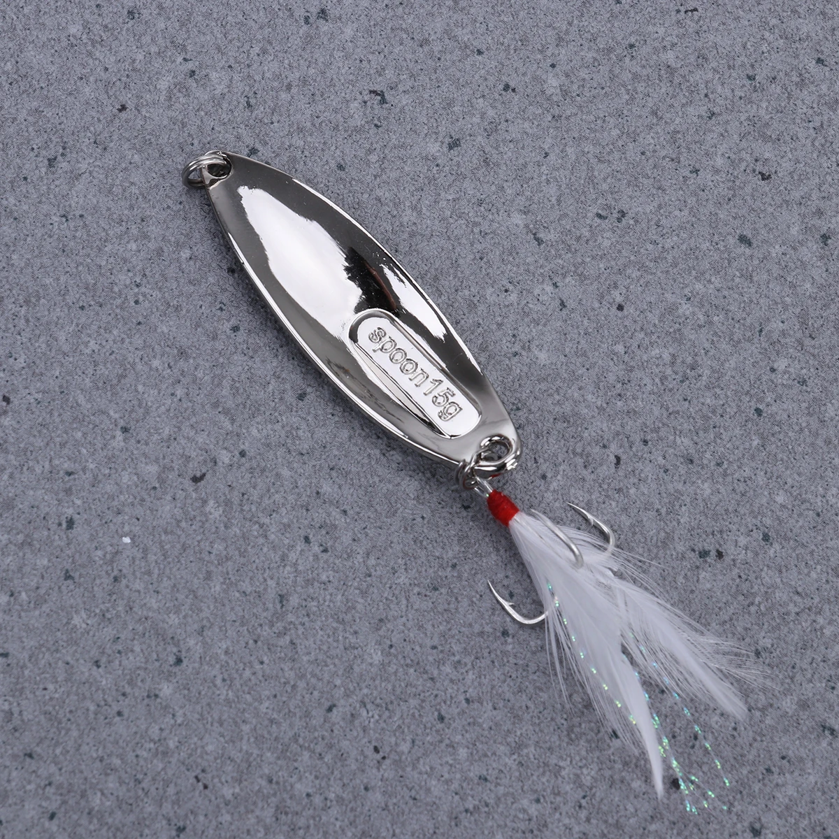 

5pcs Bright Metal Fishing Lures Sequin Bait Hooks Spoon Silver for Saltwater Spoons Durable Zinc Alloy Store