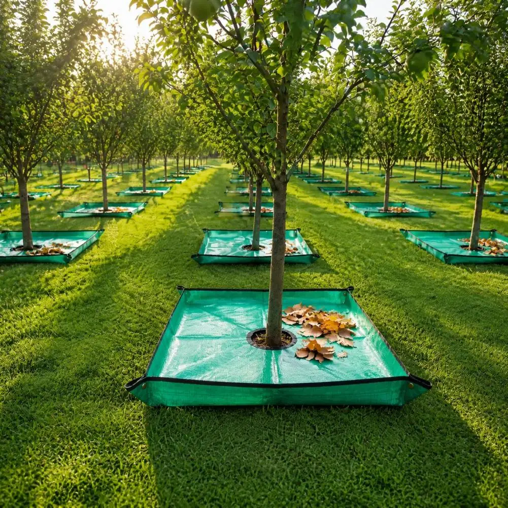 Garden Leaf Tarp Yard Maintenance Tool Waterproof Landscape Pruning Tarp Windproof Leaf Collection Blanket Durable Yard for Tree