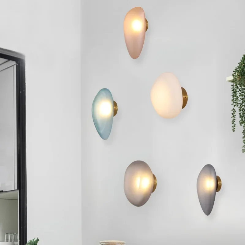 Unregelmäßige Bubble-Glas-Wandleuchten für Flur, Gang und Hintergrunddekoration
