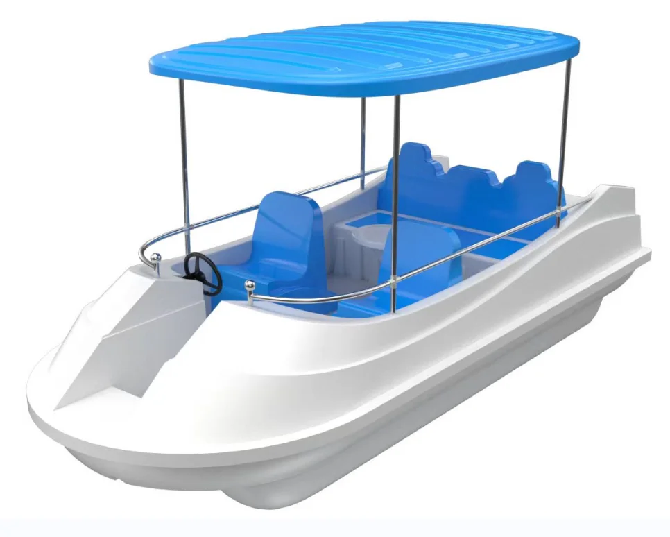 Friendly Rechargeable Solar Electric Boat with PE Material for Water Park & Residential Use Eco-friendly Sustainable Boating