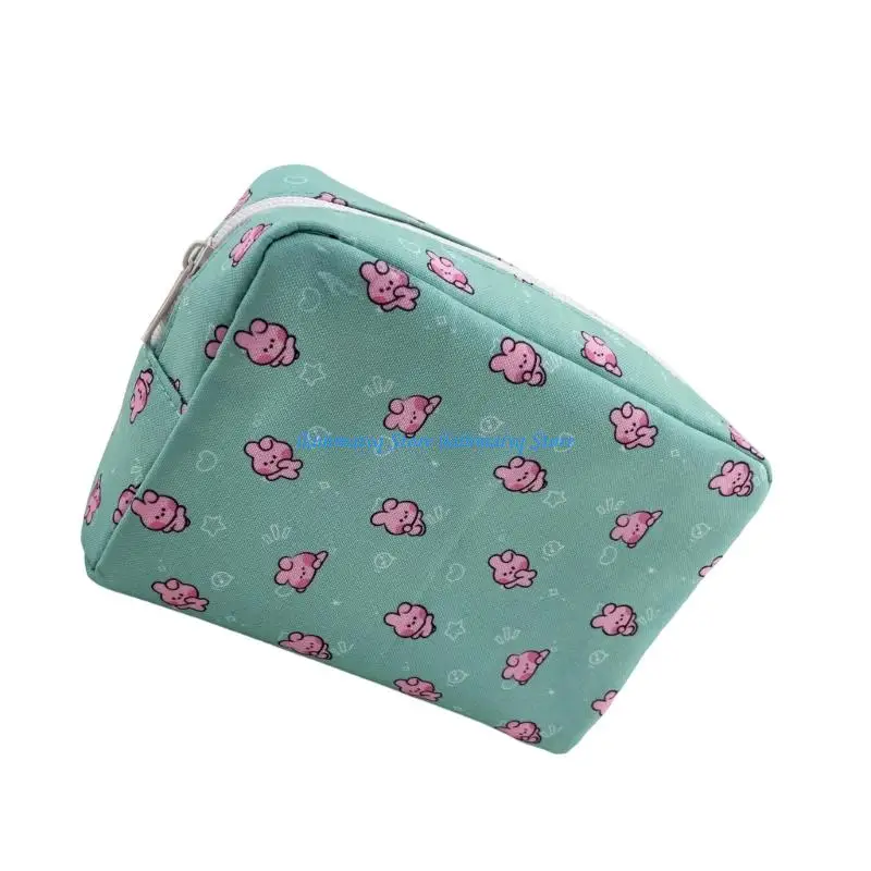 

573B Baby Travel Canvas Cosmetic Case Cartoon Print Spacious Makeup Bag