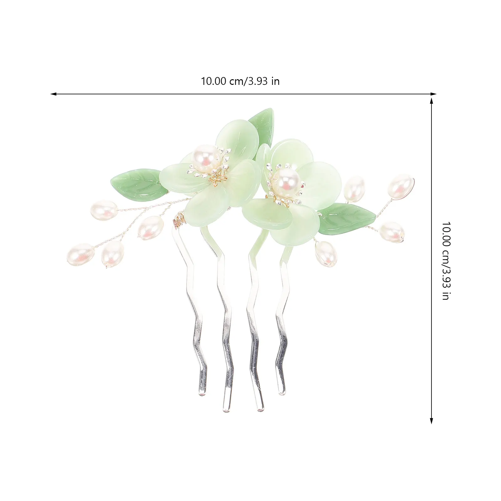 مجموعة مشط الشعر الرجعية الملحقات الصينية التقليدية أمشاط اللؤلؤ للنساء الفتيات وصيفات الشرف مأدبة الزفاف الأزهار Hanfu الشعر