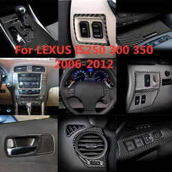 Car Accessories Interior Decoration Carbon Fiber Sticker For LEXUS IS250 300 350 2006 2007 2008 2009 2010 2011 2012