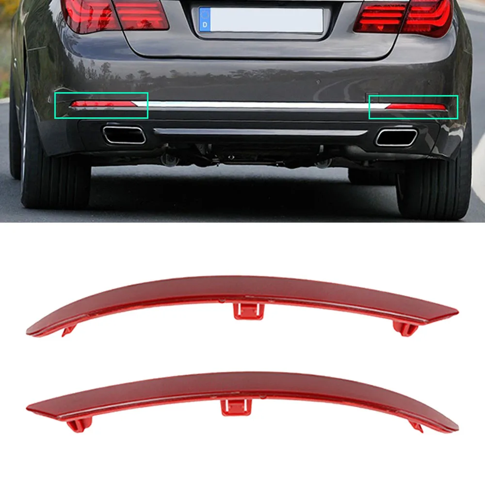

63147311179 63147311180 For BMW 7 Series F01 F02 2008 2009 2010 2011 2012 2013 2014 2015 Car Rear Bumper Reflector Strip