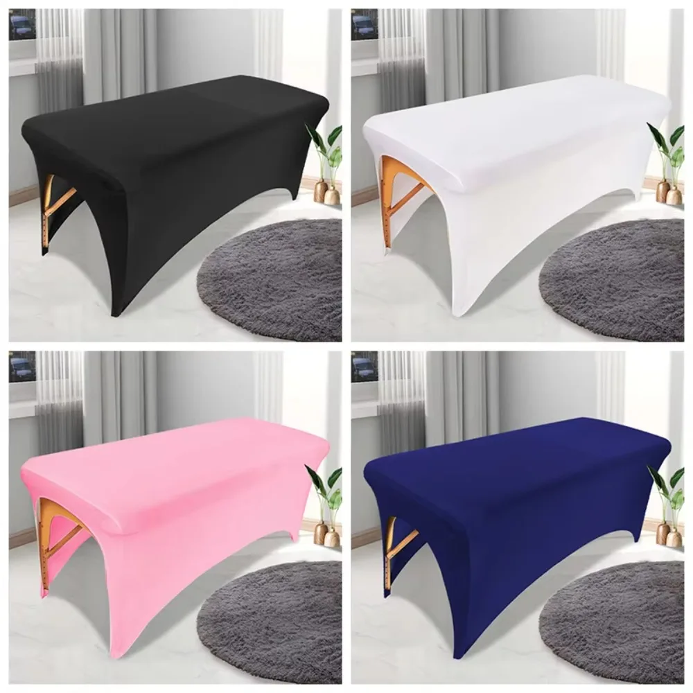 Beauty Salon Massage Bed Cover 6FT 5FT 4FT Spandex Stretch Fitted Table Sheet Spa Tablecloth Wedding Party Event Protector