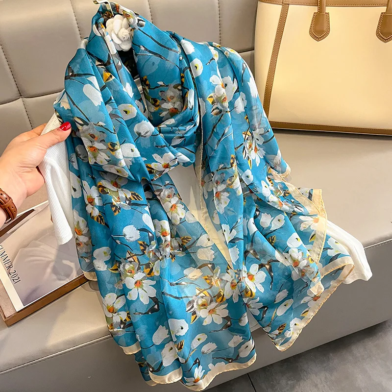 

Couple Style Fashion Scarves Women Sunscreen Scarf For Gift New Luxury Warm Cashmere Shawls Winter 180X130CM Pashmina Silk Hijab