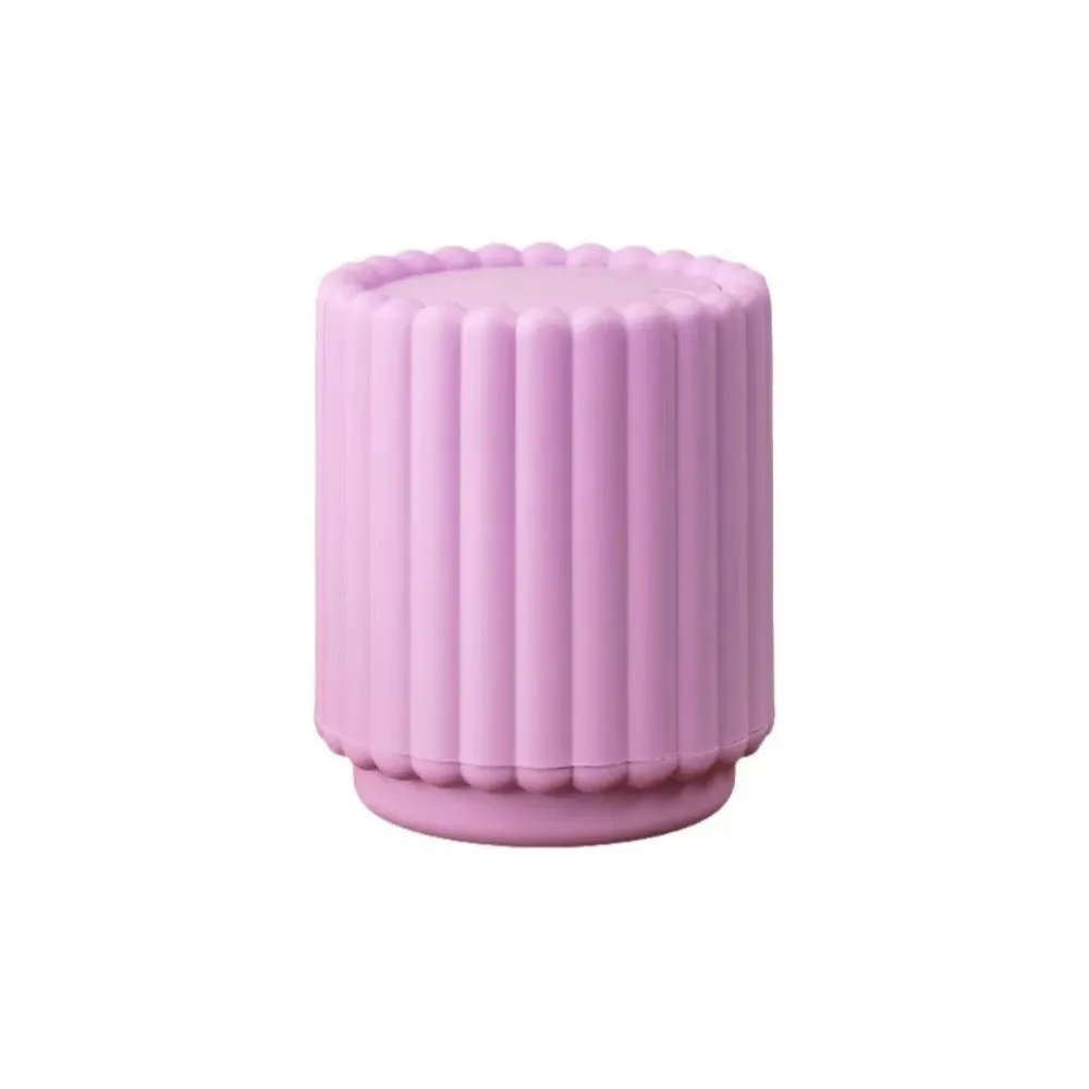 Press Open Lid Desktop Trash Can Non-slip Plastic Garbage Bin Large Opening Sunflower Shape Storage Bucket For Home Office