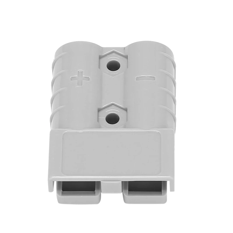 2X For Anderson Style Plug Connectors 50A 600V 6-12AWG AC/DC Power Tool For 6AWG Plated Solid Terminals Plugs Gray