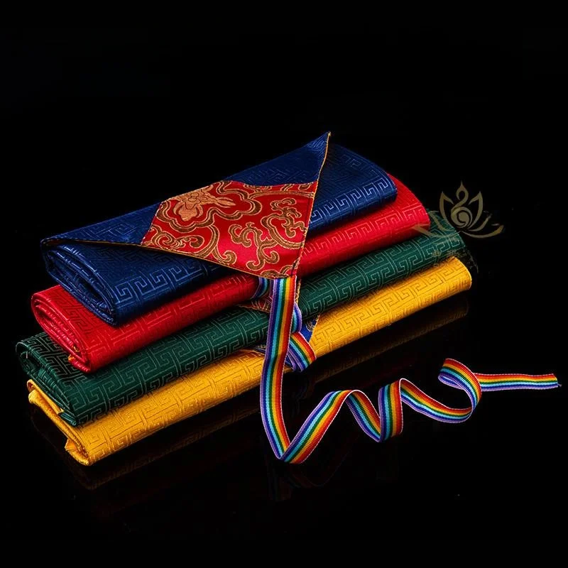 

Large Size Tibetan SleSacred Text Book Bag Storage Pouch Copy Text Document Case Faion Jewelry Accories Organizer