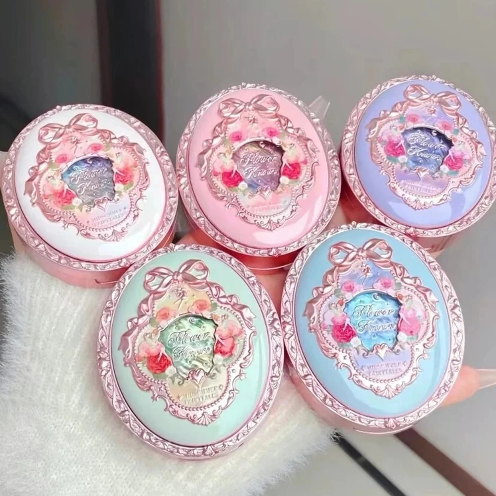 Flower Knows Midsummer Fairytales Velvet Embossed Blush Long Lasting Natural Highly Pigmented Blusher Palette Makeup 5g