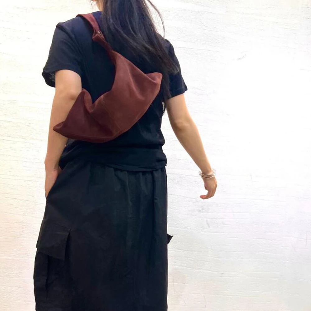 

Простой дизайн, зимняя сумка-тоут Boston, двойного назначения, мягкая матовая замшевая женская сумка из коровьей кожи, сумка через плечо