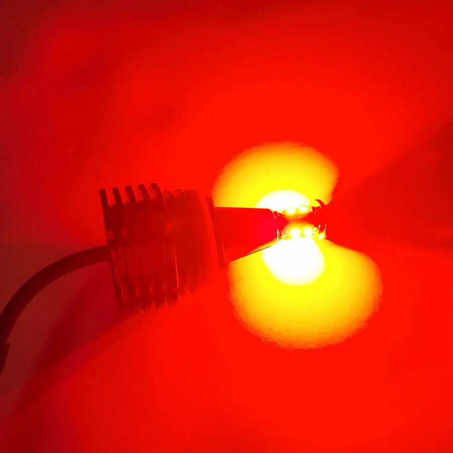 2x CANBUS XP-E LED H8 for BMW E90 E92 E60 E87 E89 Angel Eye Halo Light RED 80W