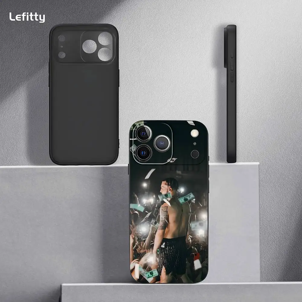 Rapper Zanger J-jc Reyes Telefoon Case Voor IPhone 17 16 15 14 13 12 11 Pro Max Plus mini Zwart Frosted Soft Shell Funda