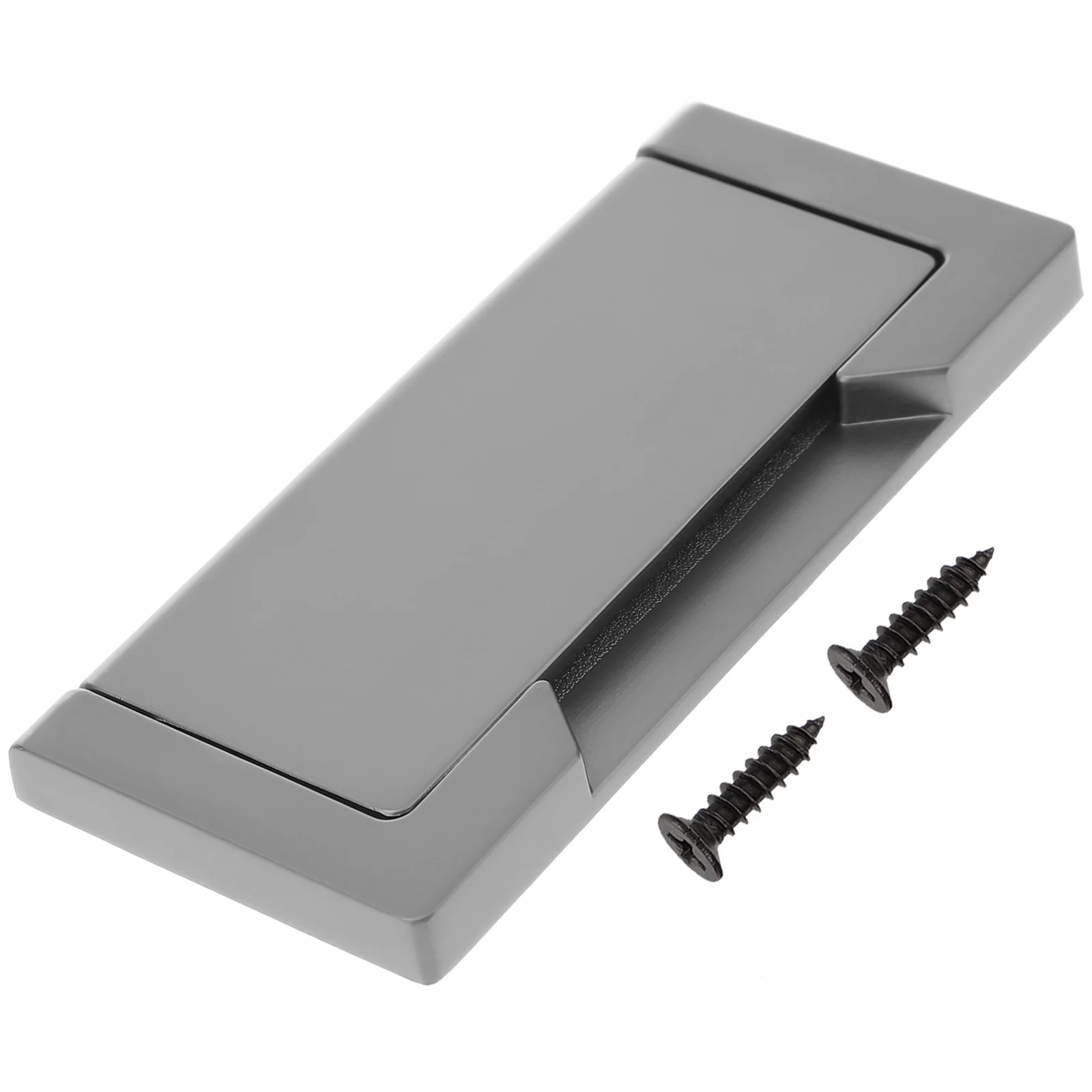 

Flat Pull Handles For Cabinets Drawers Heavy Duty Recessed Door Handle Smooth Surface Easy Installation 2 Holes Flush Mount