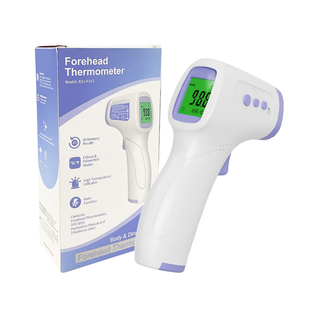 Termómetro Digital Infrarrojo sin Contacto, Láser, para Bebés, Medición de Temperatura Corporal, Fiebre, Adultos, Niños, Frente, Oído, Termómetro IR