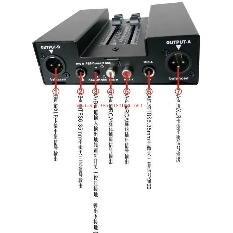 Limited Offer Two-channel Fader Volume Control Audio Isolator, Eliminating Acoustic Current Sound Instrument Audio Box