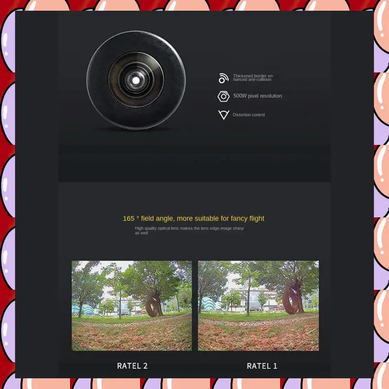 A72Z 19X19mm For Ratel 2 1/1.8Inch Starlight 1200TVL NTSC PAL 16:9 4:3 Switchable Super WDR FPV Micro-Camera For FPV Racing,B Du