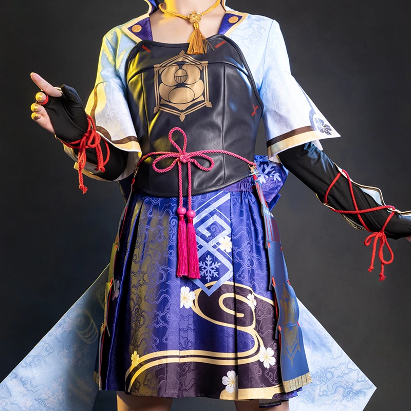 

Game Genshin Impact Kamisato Ayaka Cosplay Costume Kamisato Ayaka Cosplay For Women Outfit Dress Halloween Full Set