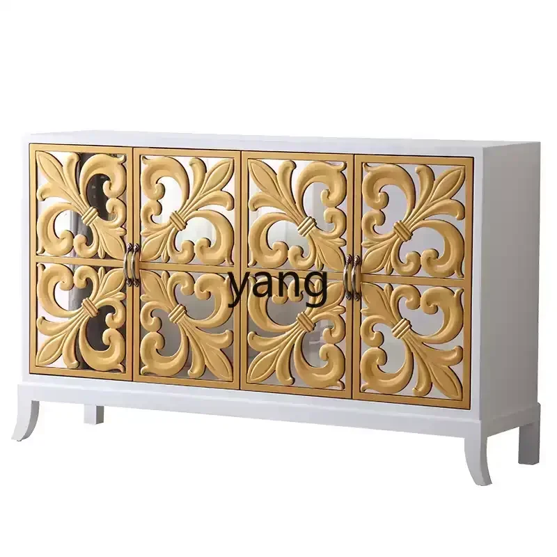 

Lmm простой атмосферный шкаф для крыльца неоклассический резной зеркальный декоративный шкаф