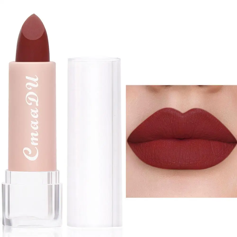 15 Colors Moisturizing Velvet Matte Lipstick Waterproof Fade Lipstick To Lasting Sexy Tint Long Easy Red Nude Cosmetics Lip Q5o8