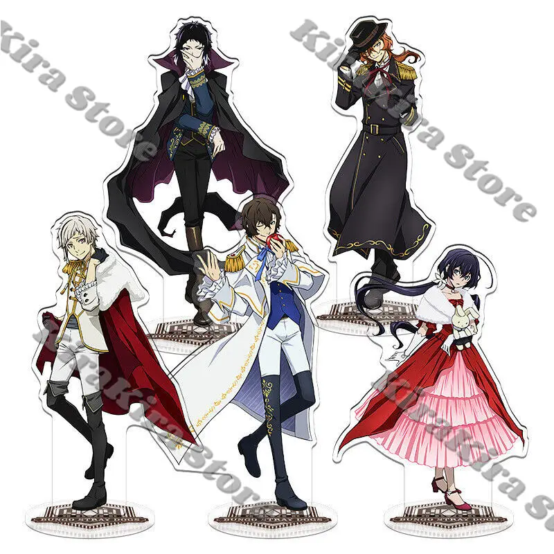 Bungo Stray Dogs Dazai Osamu HD Akiko Yosano Acrylic Stand Figure Decoration Ozaki Kouyou Nakahara Chuya Cosplay Standing Plate