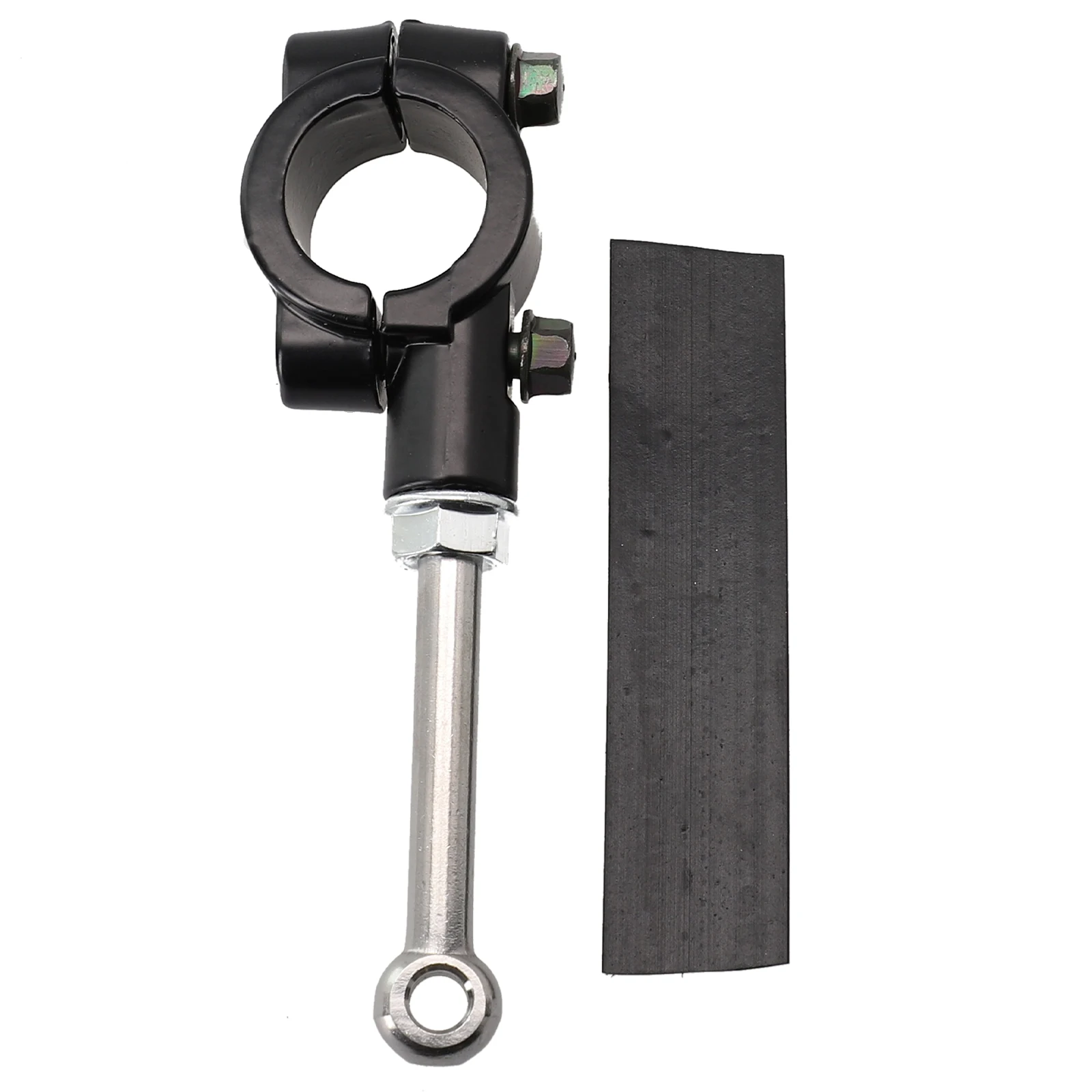 Bar Penopang Sepeda Motor SideStand ABS + Alat Asisten Logam Ekstensi Dudukan Samping Hitam 70G untuk Kickstand 20-23Mm