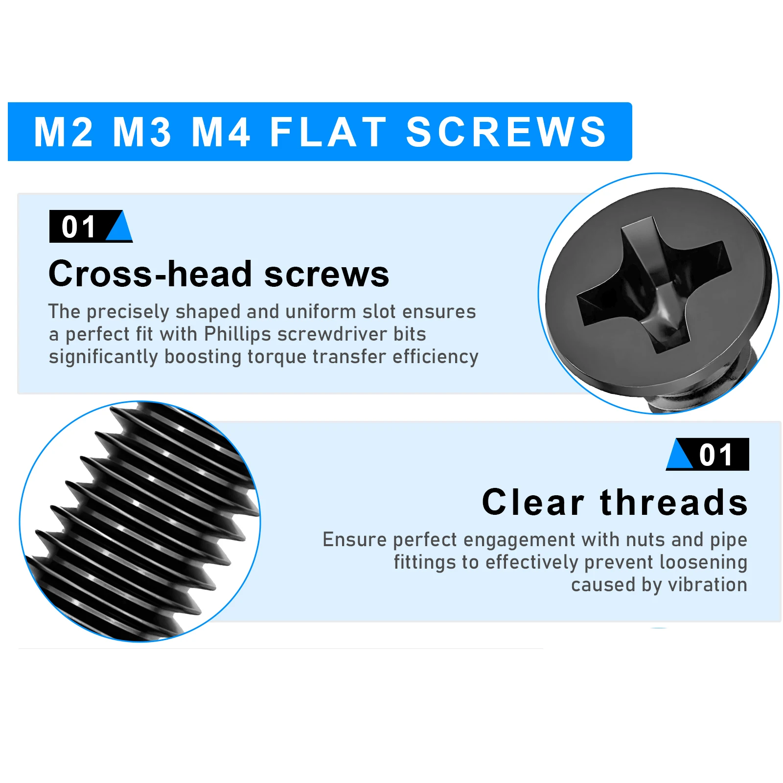 200pcs M2 M2.5 M3 M4 Laptop Screws,Mini Small Replacement Notebook Computer Screws For Electronics