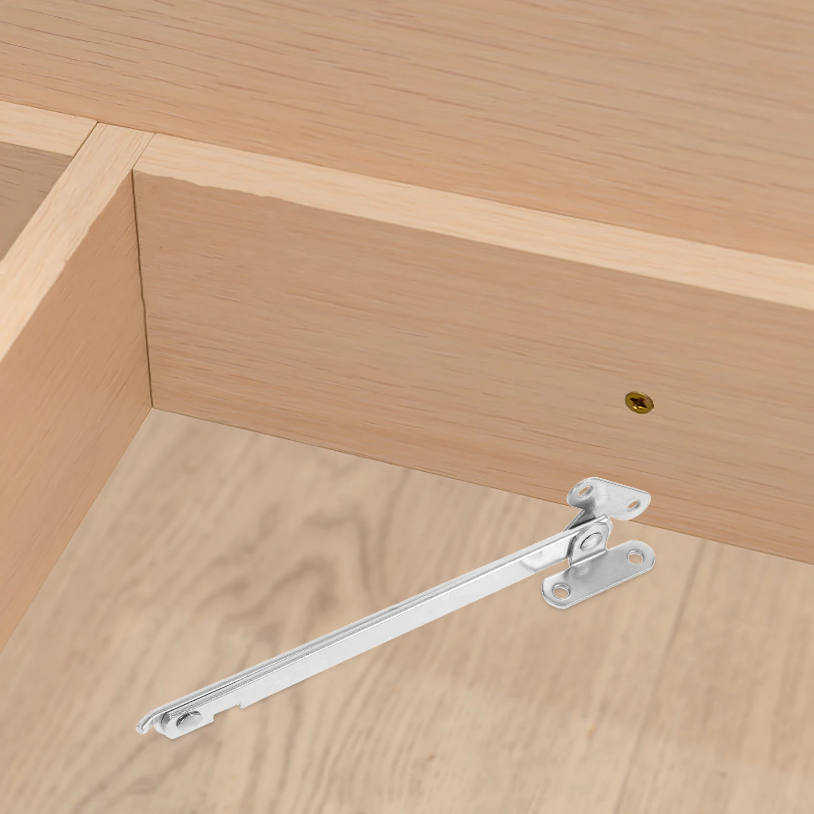 

4pcs Iron Cabinet Foldable Lid Support Hinges Adjustable Heavy Duty Hidden Hinges For Desks Wardrobes Chests Toolbox Hardware