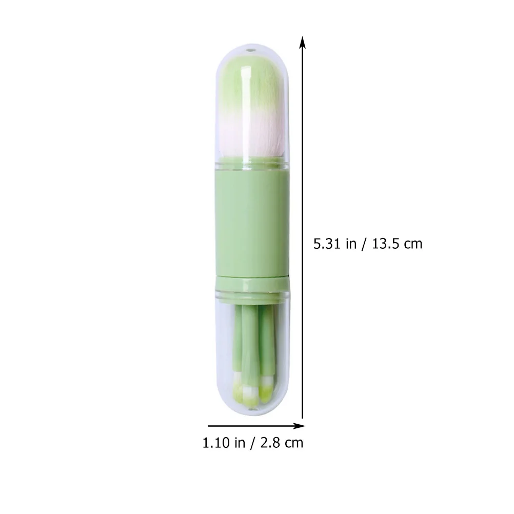 1 set Dual Ended Makeup Brush Set Compact Multifunctional Brush For Blush Eyeshadow Contour Powder Artificial Fiber