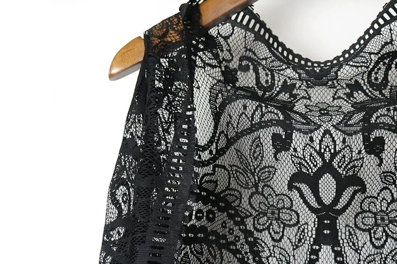 Crochet Lace Harajuku Holiday Blouses Lace Crochet Boho Tops Women Sleeveless Tassles Hollow Out  Blouse Beach Kimono Cardigan