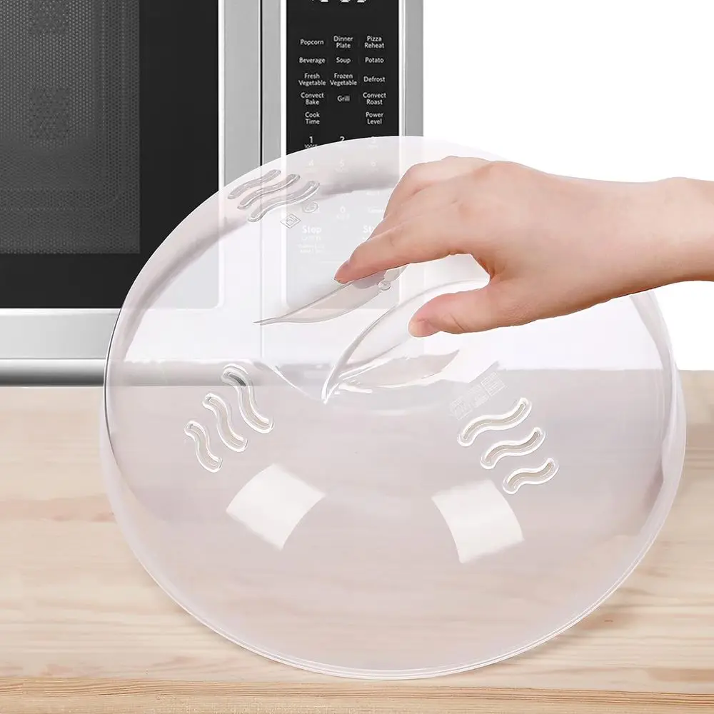 Large Microwave Plate Cover with Anti-Splatter Lid and Easy Grip Handle, 11.5 Inch, BPA Free & Dishwasher Safe