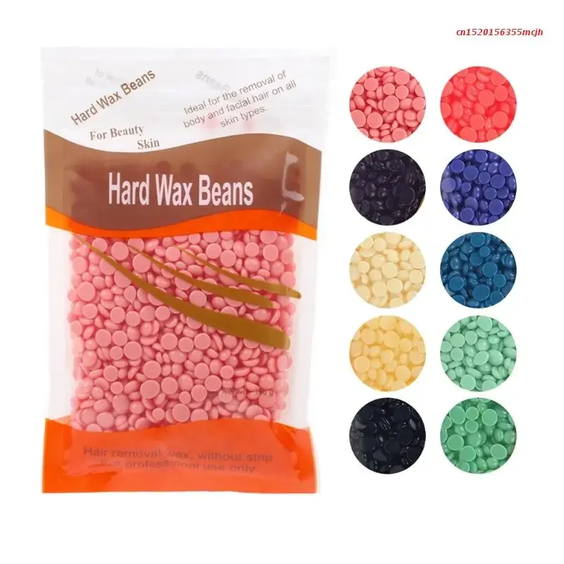 1Bag Unisex Depilatory Hot Film Beads Waxing Pellets No Strip Nose Body Hair Random color Natural Herbal Scent Hard Wax Beans