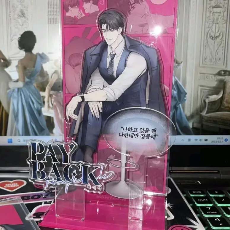 Korean Comic Payback Acrylic Sign Toys Gift Stand Up Signs Han Li Shi Desk Decoration Stands Korean Manga Around Bomtoon