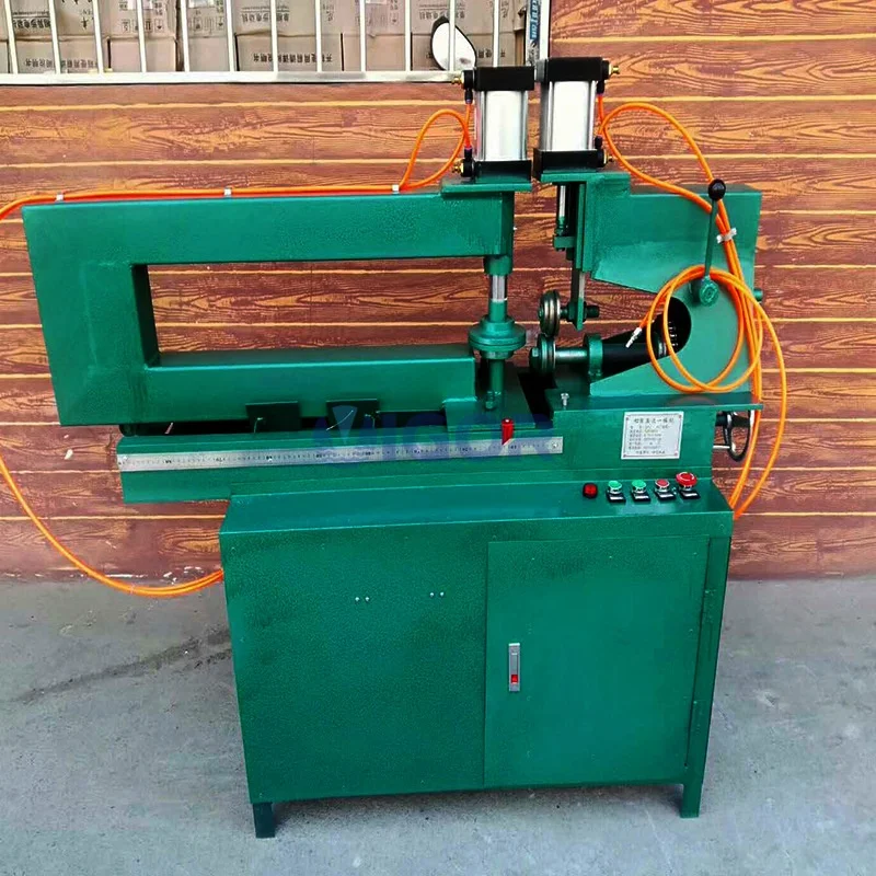 Máquina cortadora Circular de placa de aluminio triangular para señales de tráfico de alta calidad