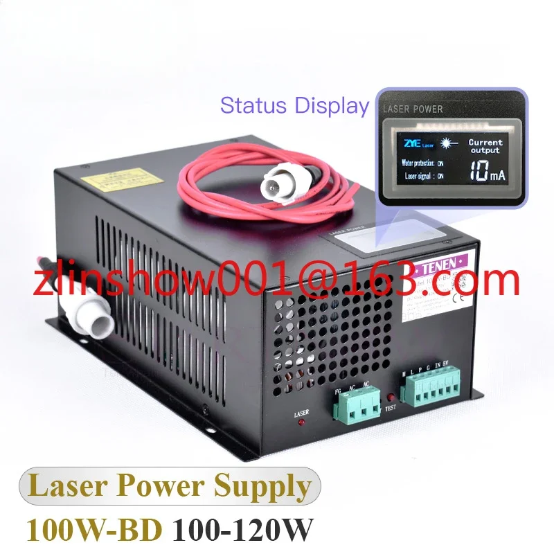 100W-BD Laser Power Supply With Display Screen For 90W 120W CO2 Laser Tube