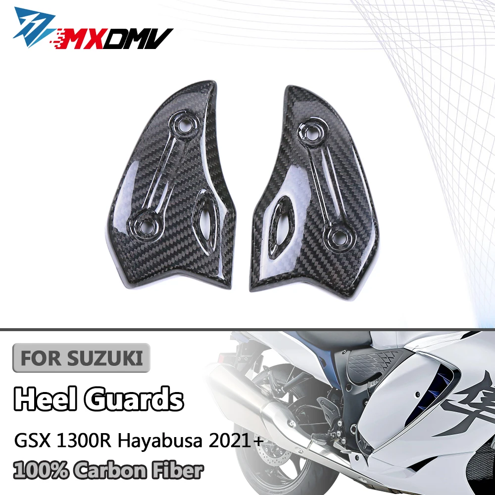 

For Suzuki Hayabusa GSX1300R GSX-1300R 2021 + 100% 3K Full Real Carbon Fiber Motorcycle Accessories Heel Guards Fairing