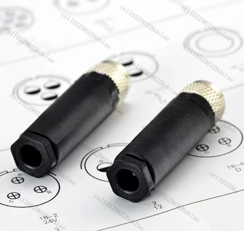 1pcs M8 Aviation Plug 3-pin 4-pin Female Plug Sensor Connector Plug