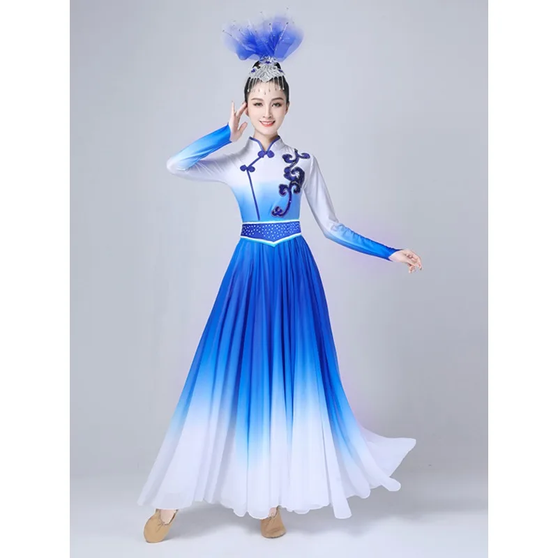 الرقص الكلاسيكي سوينغ تنورة جديدة الكبار افتتاح الرقص الأقلية الرقص دعوى أداء جوقة البدلة #5